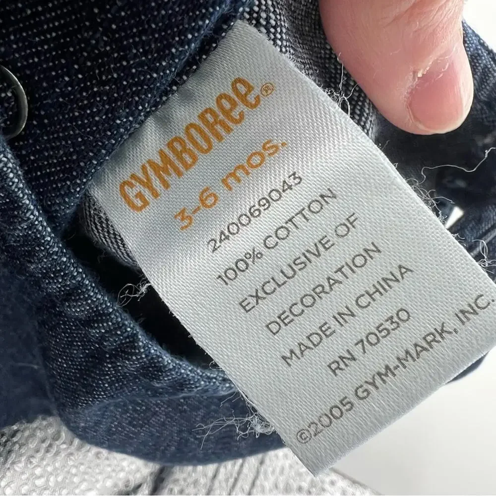 Gymboree 2005 Y2K Sweet Treats Line Cupcake Denim One Piece Jumper Jean